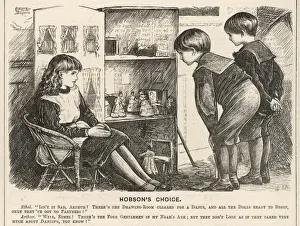 Inquisitive Prints: Girl, 2 Boys, Doll House