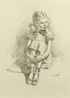 Bunches Collection: Girl in Ballet shoes