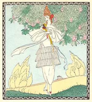 Girl and Bird of Paradise
