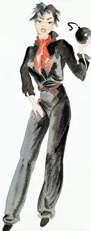 Images Dated 17th April 2018: Girl with Bomb - Murrays Cabaret Club costume design