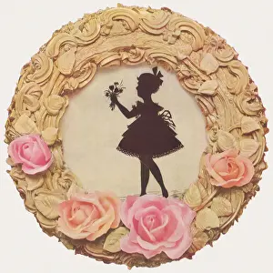 Candies Prints: Girl with Bouquet Cake Date: 1935