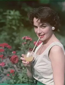 Sipping Prints: Girl with Britvic Glass