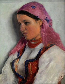 Krakow Collection: A Girl from Bronowice, 1893-1894, by Aleksander Gierymski