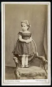 Pantalettes Prints: Girl on Chair C. 1870