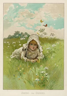 Girl / Country Meadow 1890