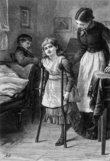 Girl on Crutches / 1882