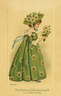 New Images July 2020 Prints: Girl in daisy costume