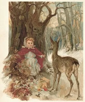 Girl and Deer