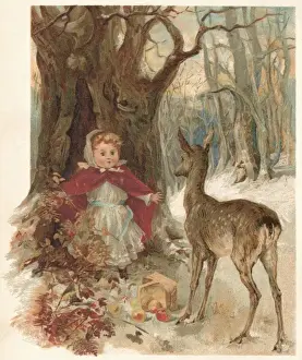 Approaches Prints: Girl and Deer