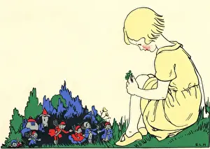 Pixies Prints: A girl discovers a group of pixies
