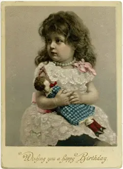 Clutches Prints: Girl and Doll, 1900