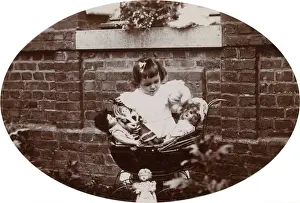Attends Prints: GIRL WITH FOUR DOLLS
