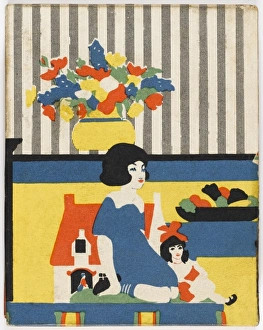 Girl and dolls house