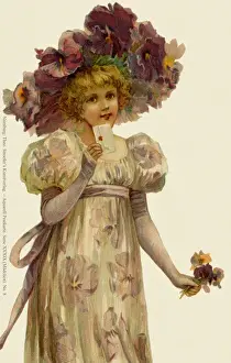 Posy Prints: Girl in empire style dress