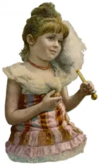 Girl & Fan - Scrap
