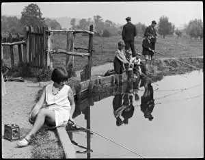 Competing Prints: Girl Fishing