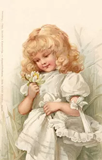 Admiring Collection: Girl with a Flower