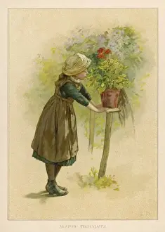 Admires Prints: Girl with Flowerpot 1889