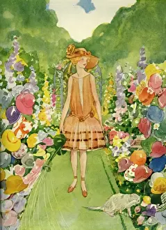 Girl in a garden