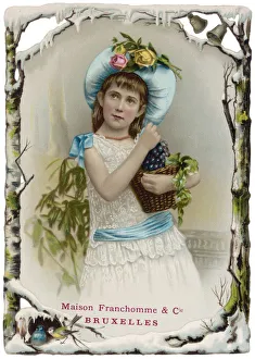 GIRL & BASKET C.1880