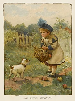 GIRL & BASKET C.1880