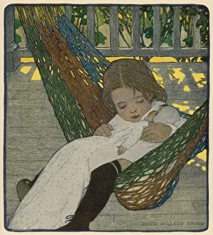Cuddles Prints: Girl in Hammock - Doll