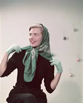 Worn Prints: Girl in Headscarf