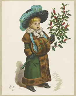 Girl with Holly