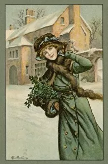 Girl with Holly