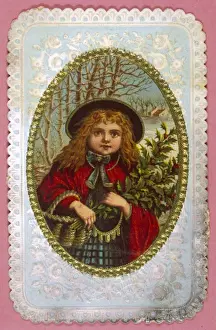 Girl with Holly