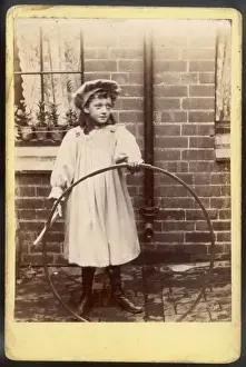 Hoops Prints: GIRL & HER HOOP / 1895