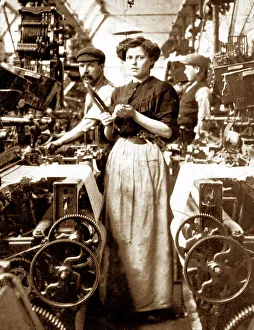 Haworth Prints: Mill girl, Lambert and Haworths, Waterfoot, Victorian period