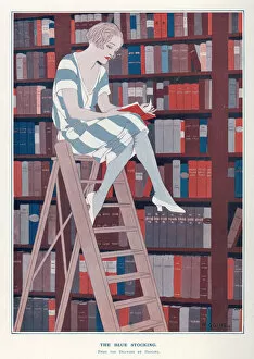 Libraries Gallery: Girl on Library Ladder