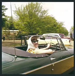 Girl in Mgb 1960S
