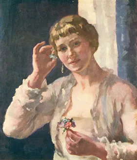 Girl At Her Mirror
