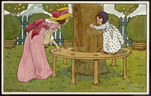 Seek Prints: Girl / Mother / Garden 19C