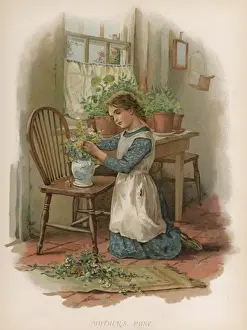 Posy Prints: GIRL / MOTHERs POSY 1887