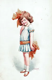 Girl with orange sash