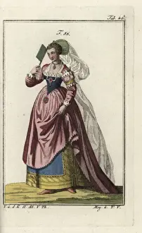 Principal Prints: A girl of Padua, Italy, 16th century