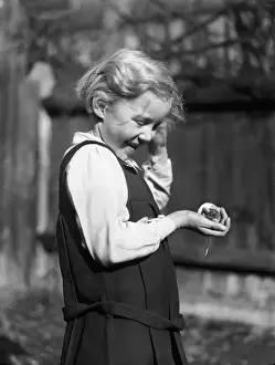 Girl and Pet Mouse