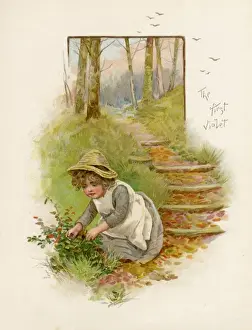 Picks Prints: Girl Picks Violets 1895