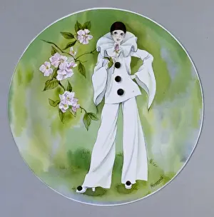 Girl in a Pierrot Costume