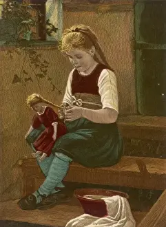 Girl Plaits Dolls Hair