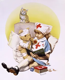 Bear Collection: Girl playing Nurse