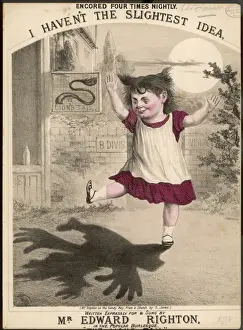 Girl / Playing / Shadow