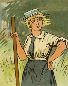 Girl with a punt pole