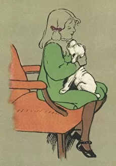 Affectionate Gallery: Girl and Puppy 1909