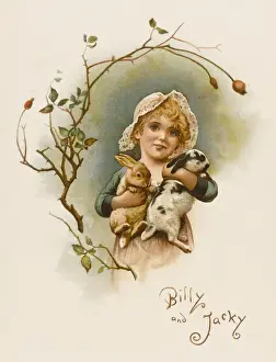 Girl with Rabbits