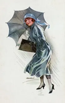 Protects Prints: Girl in the Rain