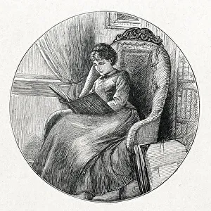 Images Dated 3rd July 2019: GIRL READING A BOOK